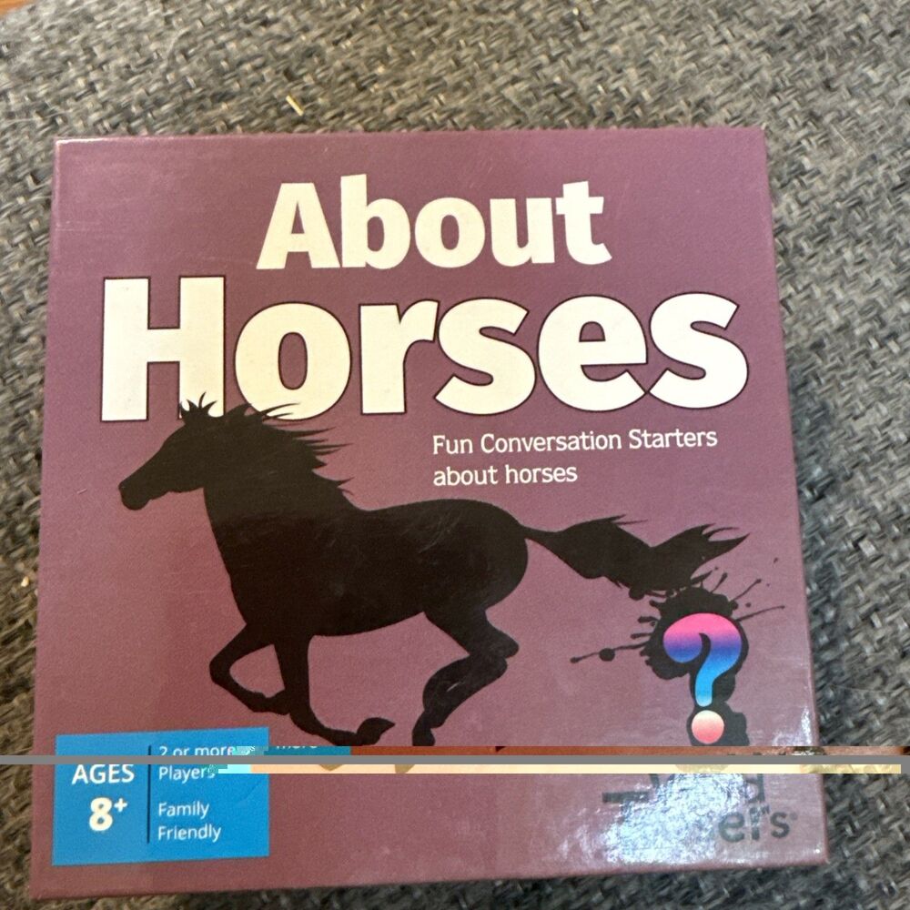About Horses Card Game New Conversation Starters Fun Trivia Word Teasers